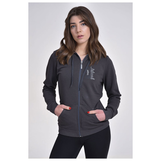 Target Γυναικεία ζακέτα Jacket Hoodie French Terry "Better"